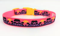 Miami Beach Sunset Dog Collar