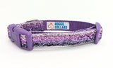 Purple Ombre Sparkle Dog Collar