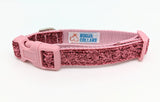 Bubblegum Pink Sparkle Dog Collar