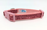 Bubblegum Pink Sparkle Dog Collar