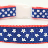 Patriotic Stars Dog Collar