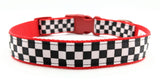 Checkered Flag Dog Collar