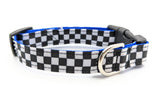 Checkered Flag Dog Collar