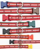 Football Dog Collar - Custom Team Colors Game Day Pet Collar for Sports Fans