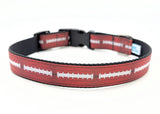 Football Dog Collar - Custom Team Colors Game Day Pet Collar for Sports Fans