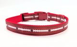 Football Dog Collar - Custom Team Colors Game Day Pet Collar for Sports Fans