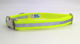 Neon Yellow Reflective Safety Dog Collar