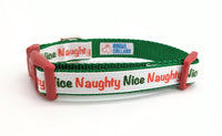 Naughty or Nice Christmas Dog Collar