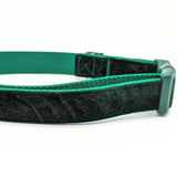 Evergreen Velvet X-LARGE Dog Collar - Ready to Ship