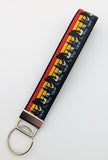 Bigfoot Dog Collar - Sasquatch Sunset Silhouette Pattern Ribbon Pet Collar