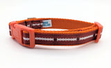 Football Dog Collar - Custom Team Colors Game Day Pet Collar for Sports Fans