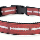 Football Dog Collar - Custom Team Colors Game Day Pet Collar for Sports Fans