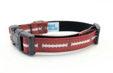 Football Dog Collar - Custom Team Colors Game Day Pet Collar for Sports Fans