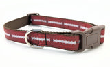 Football Dog Collar - Custom Team Colors Game Day Pet Collar for Sports Fans