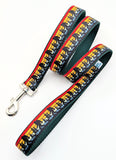 Bigfoot Dog Collar - Sasquatch Sunset Silhouette Pattern Ribbon Pet Collar