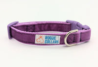 Purple Velvet Dog Collar - Made to Order