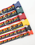 Bigfoot Dog Collar - Sasquatch Sunset Silhouette Pattern Ribbon Pet Collar