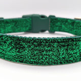 Emerald Green Sparkle Dog Collar