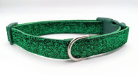 Emerald Green Sparkle Dog Collar