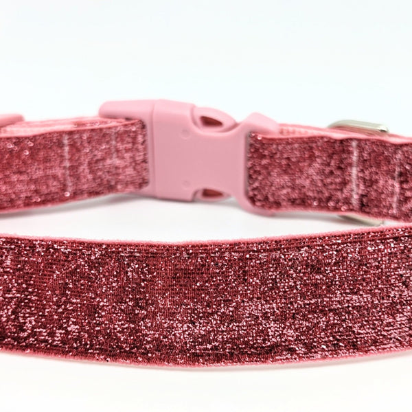 pink sparkle dog collars