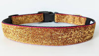 Gold Confetti Sparkle Dog Collar