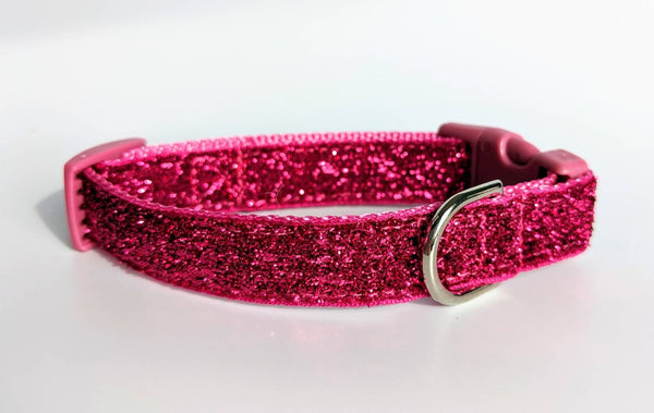 Raspberry Sparkle Dog Collar