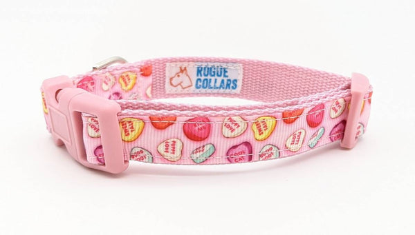 Candy Hearts Dog Collar