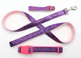 Lavender Sparkle Dog Collar